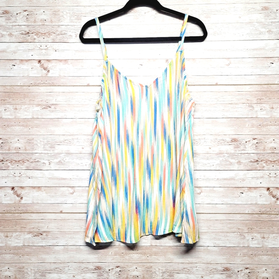 Torrid Multi Color Pastel Spaghetti Strap Top